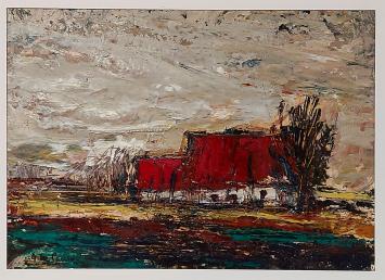 Olieverf van Gabriel De Pauw, landschap