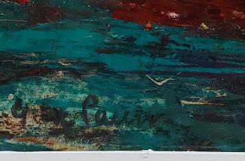 Woest landschapje met boerderij