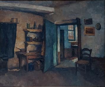 Schilderij door de Belgische kunstenaar Guillaume Michiels