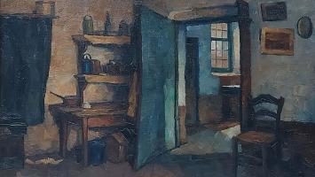 Schilderij van Guillaume Michiels, Interieur Pelicaan