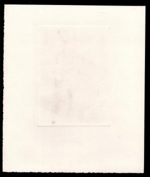 De Gentse kunstenaar Gustaaf Prils met een grafisch kunstwerk