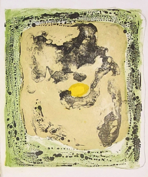 Gustaaf Prils  met een gesigneerde litho