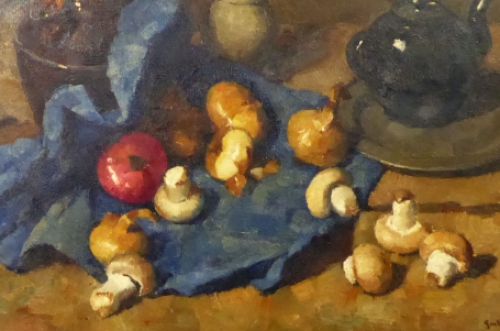 Stilleven met champignons