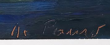 Dreigende lucht boven de boerderij