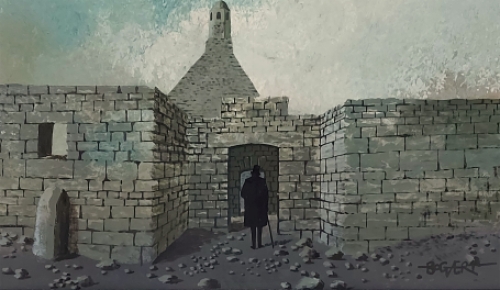 Surrealistisch schilderij van Gaston Bogaert kopen