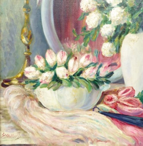 Gaston Wallert Belgian artist Flowers shilderij kopen