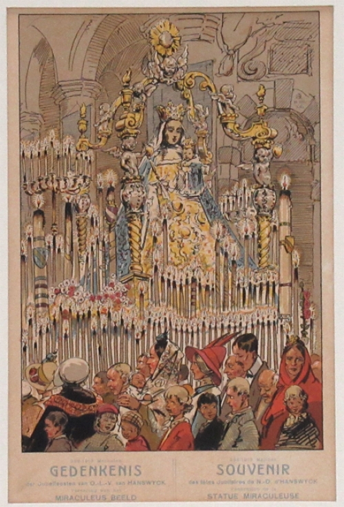 Litho van de Mechelse kunstenaar Alfred Ost