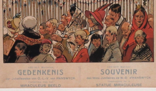 Gedenkenis Jubelfeesten verering Miraculeus beeld 1913