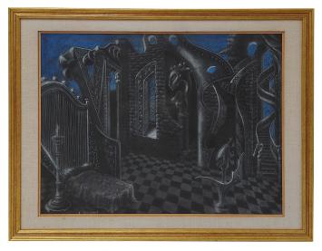 Surrealistisch werk de Belgische kunstenaar Robert Geenens kopen