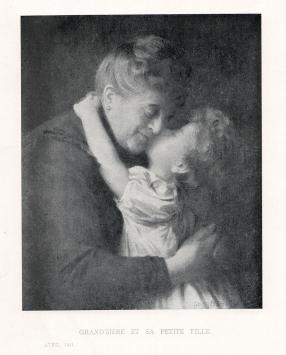 Grootmoeder met haar kleinkind