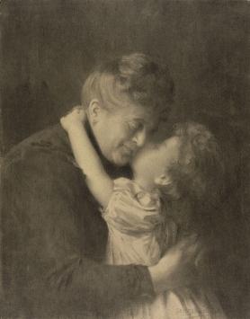 Kunst uit 1901 van de Belgische kunstenaar Geo Geirnaert