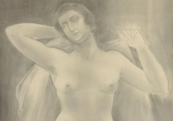 naakte dame van de Gentse kunstenaar Geo Geirnaert