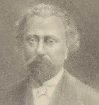 Geo Geirnaert met een potloodtekening