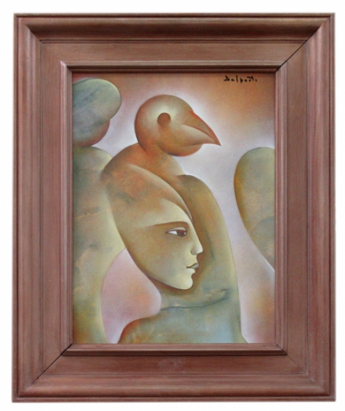 Schilderij van de Belgische kunstenaar Charles Delporte