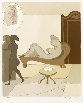 Gesigneerd grafisch kunstwerk van Vic Gentils uit 1969