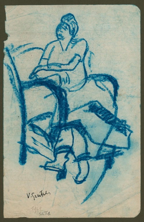 Gesigneerde tekening van Vic Gentils