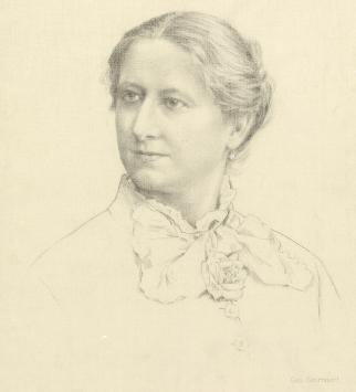 Potloodtekening van de Belgische kunstenaar Georges (Geo) Geirnaert