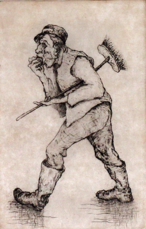 Ets van de Belgische kunstenaar Geo Langie uit Gent