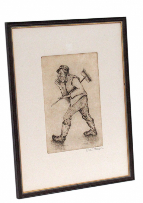 Appeletende straatveger