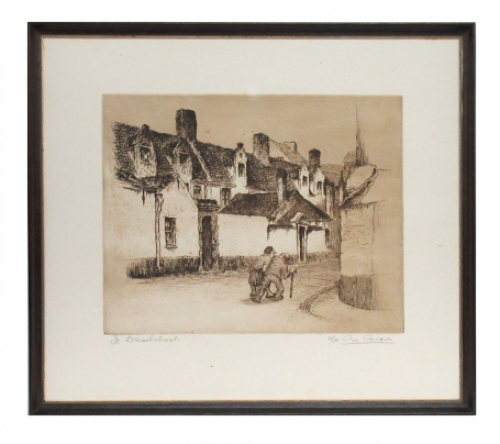 Ets van de Belgische etser Geo Langie