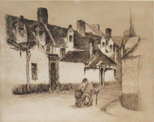 Ets van de Belgische kunstenaar Geo Langie uit Gent