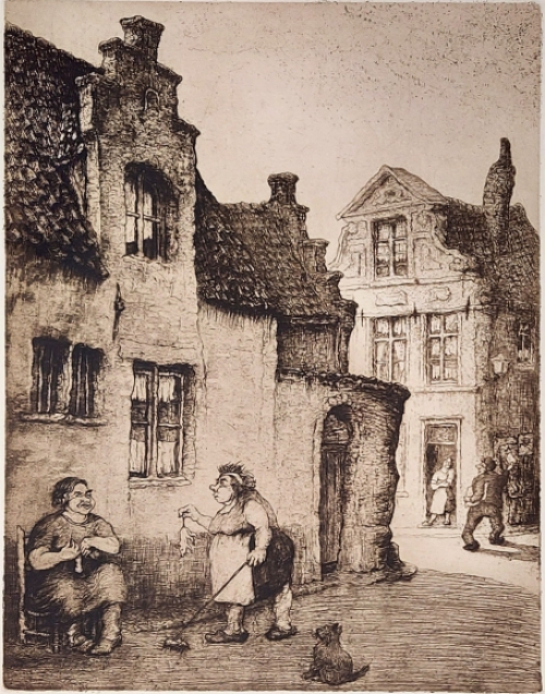 Ets van de Belgische kunstenaar Geo Langie uit Gent