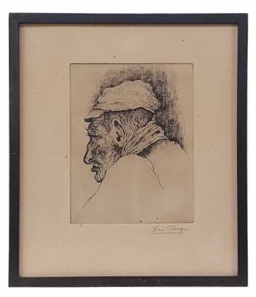 Ets van de Belgische etser Geo Langie