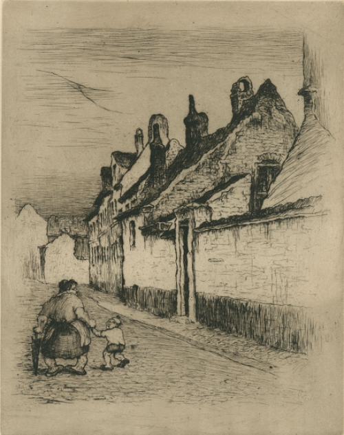 Ets van de Belgische kunstenaar Geo Langie uit Gent