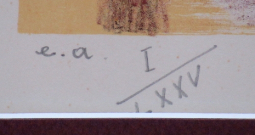 Originele litho van Geo Mommaerts de eerste van 125