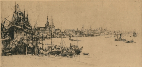 Ets van G. Averhals, de haven te Antwerpen