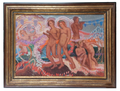 Schilderij van Belgische kunstenaar Georges Averhals