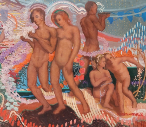 Schilderijdoor Georges Averhals geschilderd