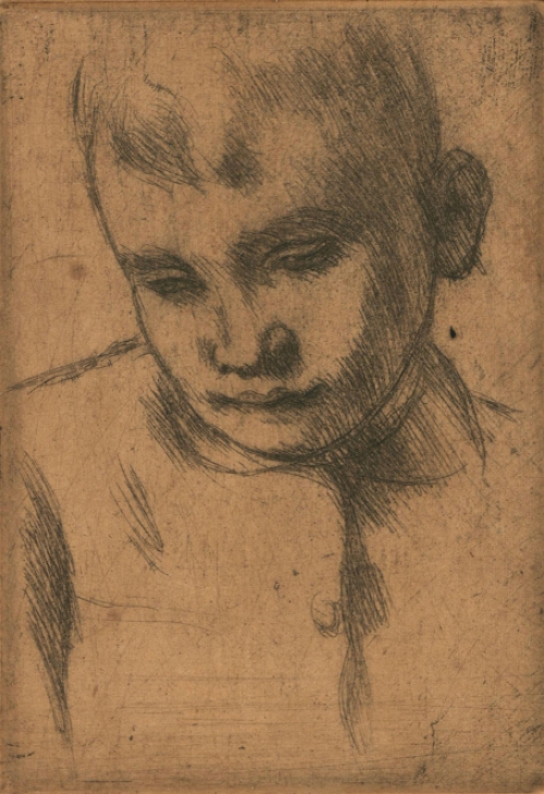 Ets door Albert Van Dyck geëtst