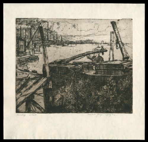 Ets van Belgische kunstenaar Georges Averhals