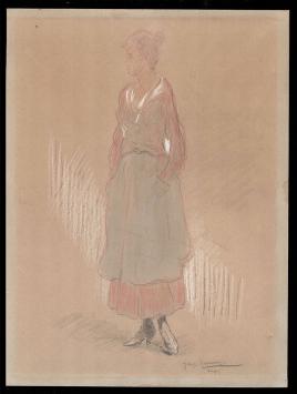 Pasteltekening van de Belgische kunstenaar Georges Lemmers kopen