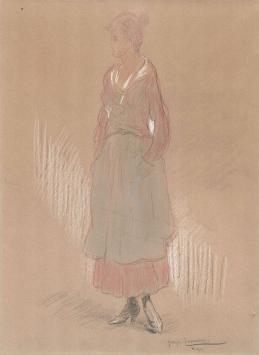 Tekening van Georges Lemmers uit 1917