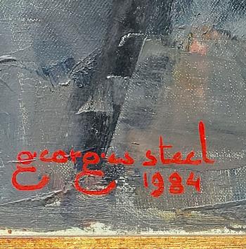 Zigeuner portret geschilderd door G. Steel