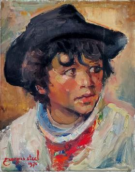 De Belgische kunstschilder Georges Steel of Joris Steel