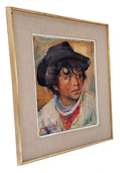 Jongeling met een hoedje 1976