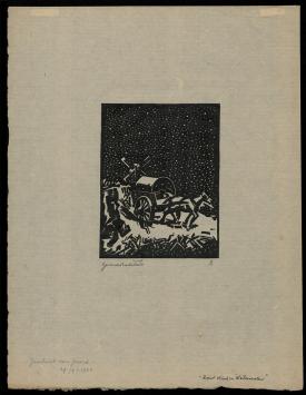 Linosnede Belgische kunstenaar Gerard Baksteen kopen