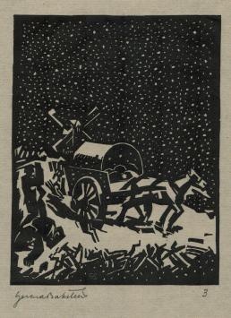 Lino van de Belgische kunstenaar Gerard Baksteen