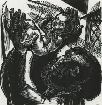 Woodcut voor  Tijl Uilenspiegel: suite van 10 houtgravures