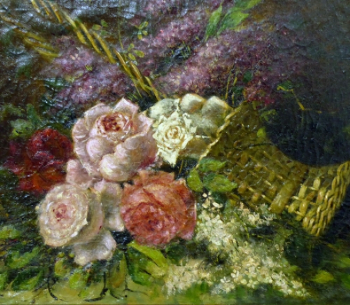 Stilleven op canvas uit 1890