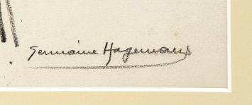 De tekenaar door Germaine Hagemans getekend