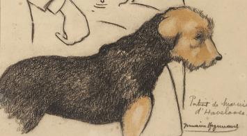 Tekening in kader van de Antwerpse kunstenares Germaine Hagemans