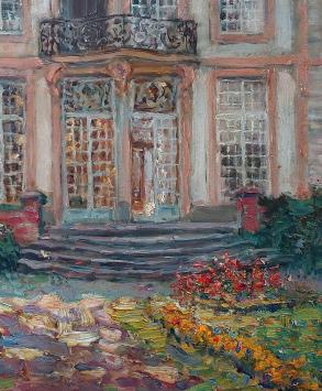 Bloemen in de voortiuin van A. Geudens