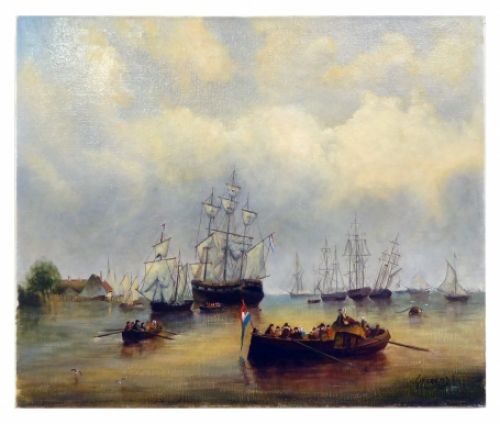 Schilderij van Belgische schilder Emile Geudens