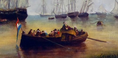 Schilderij van schilder uit Deurne Emile Geudens