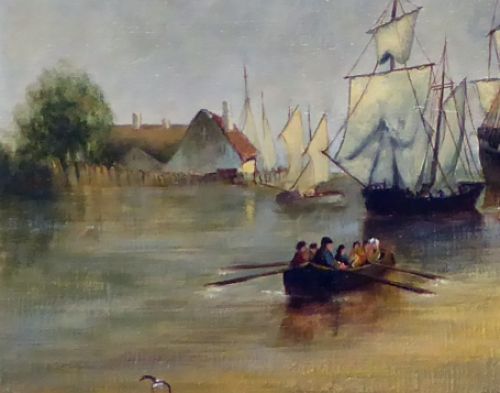 Painting from Emile Geudens Antwerp painter