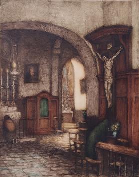 Belgische kunstschilder en etser Albert Geudens